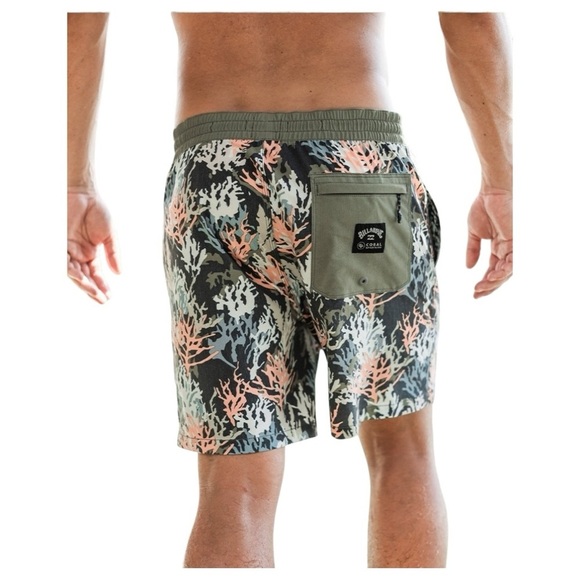 Coral Gardeners 17" Layback Elastic Waist Shorts Swim Trunks NWOT - Picture 3 of 11
